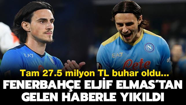 Fenerbahçe Eljif Elmas'tan gelen haberle yıkıldı! Tam 27.5 milyon