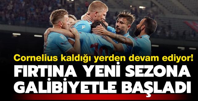 Andreas Cornelius kaldığı yerden devam ediyor! Trabzonspor yeni sezona İstanbulspor galibiyetiyle başladı