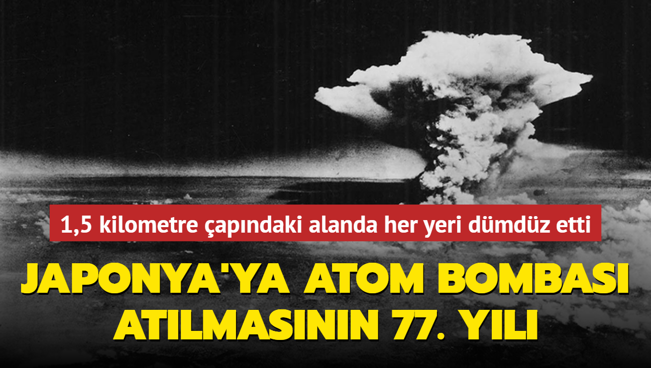 ABD'nin Japonya'ya atom bombas atmasnn 77. yl