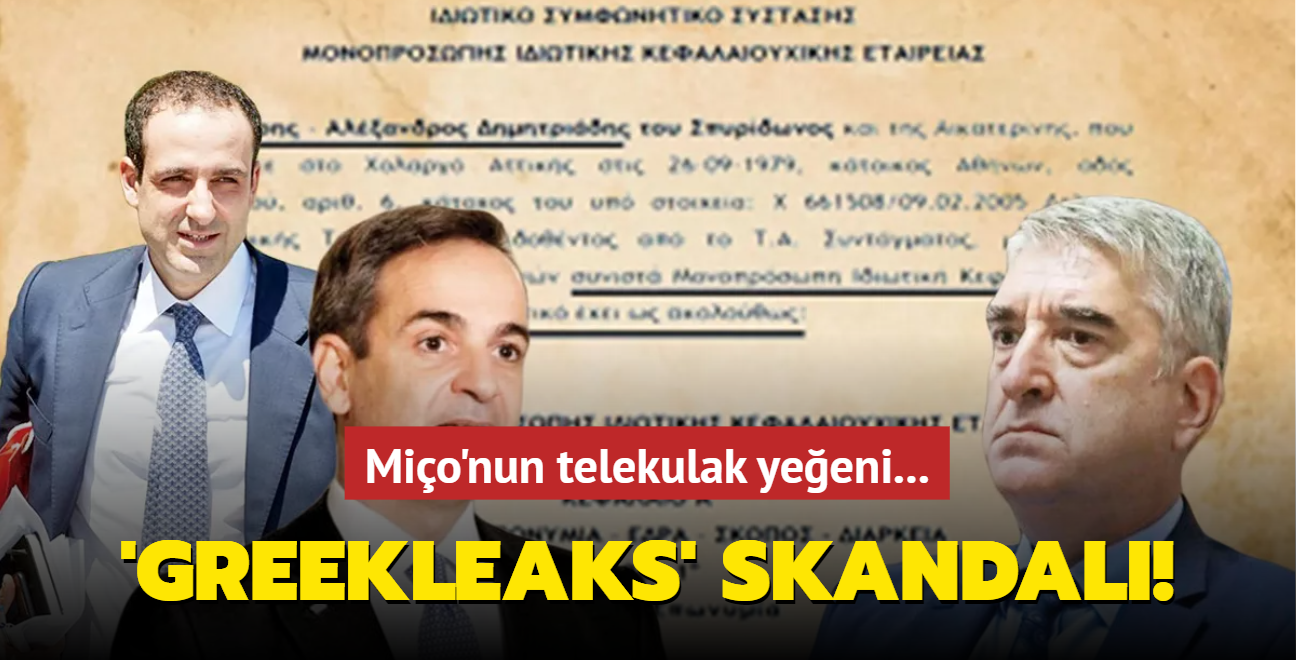 'Greekleaks' skandal! Mio'nun telekulak yeeni