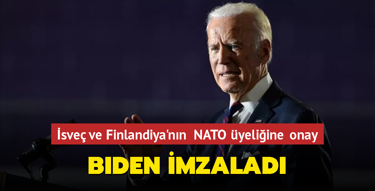 sve ve Finlandiya'nn NATO yeliine onay... Biden imzalad