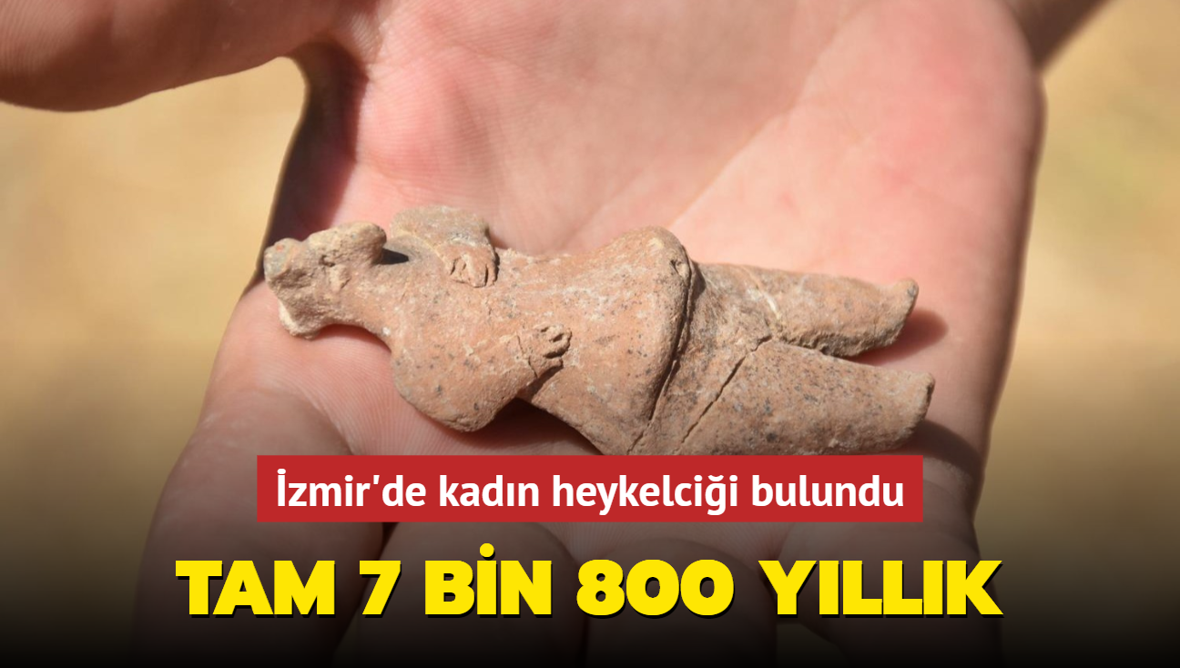 zmir'de kadn heykelcii bulundu... Tam 7 bin 800 yllk