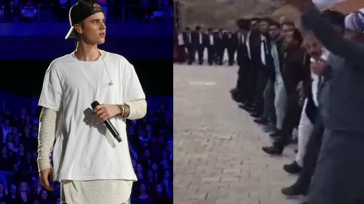 Sosyal medyada viral olmutu... Justin Bieber, emdinlili Sofi mer'in halay videosunu paylat