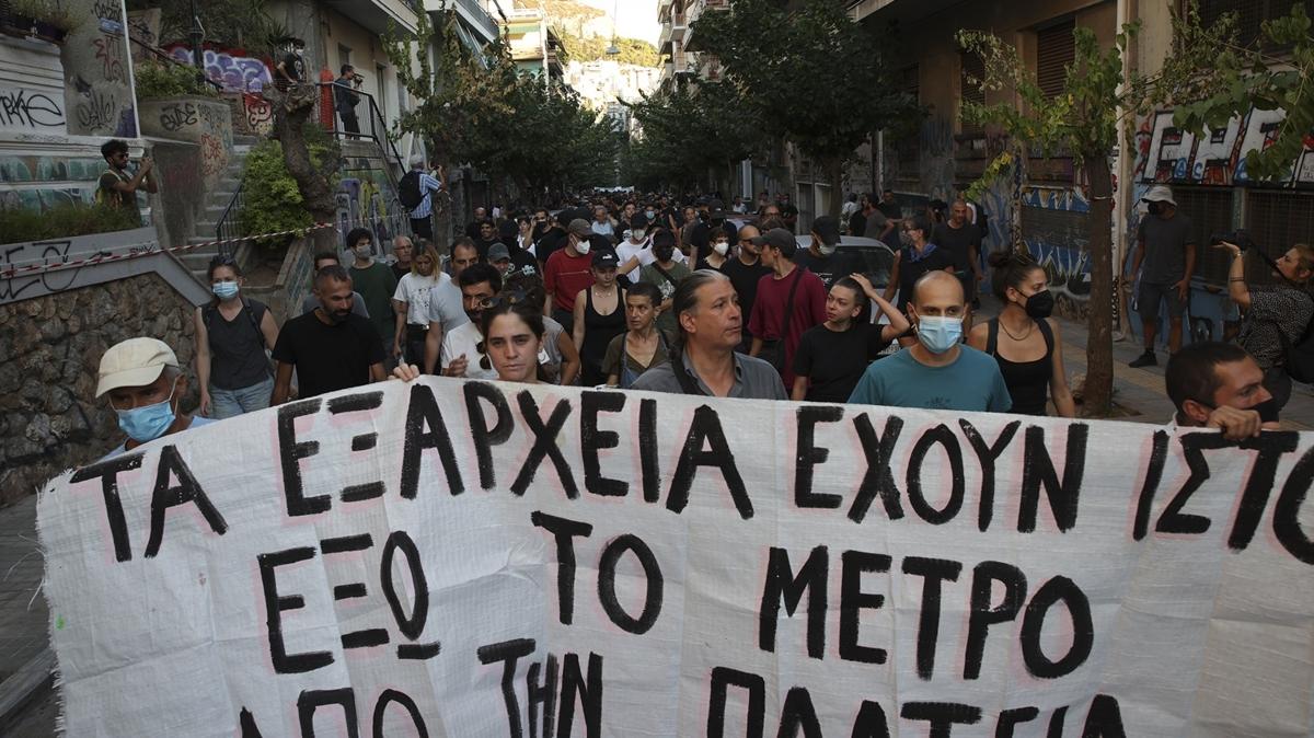 Yunanistan'da halk metro yapmna kar kt