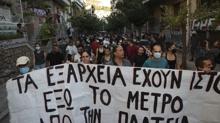 Yunanistan'da halk metro yapımına karşı çıktı