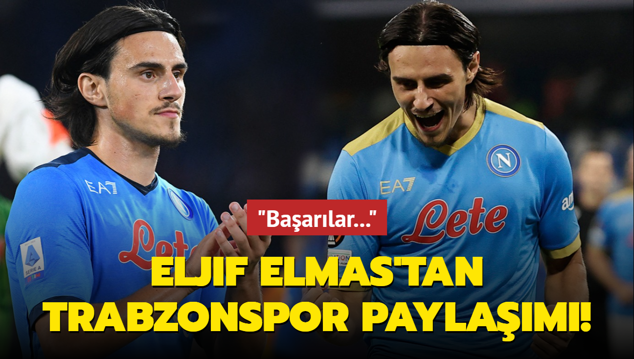 Eljif Elmas'tan Trabzonspor paylam! "Baarlar..."