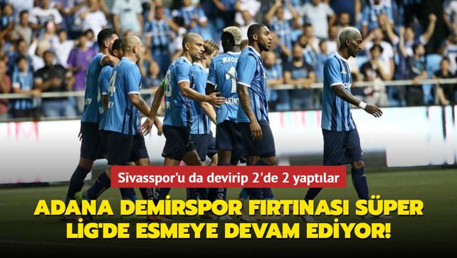 Adana Demirspor frtnas Sper Lig'de esmeye devam ediyor! 2'de 2 yaptlar