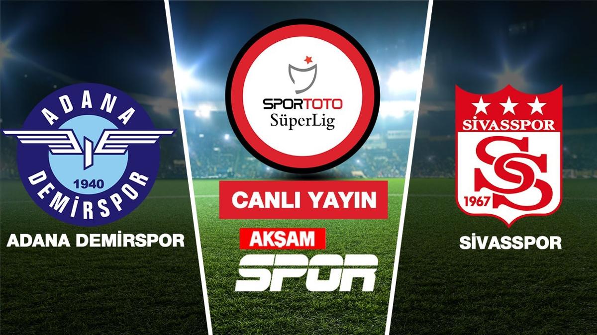 Canl Yayn: Adana Demirspor- Demir Grup Sivasspor