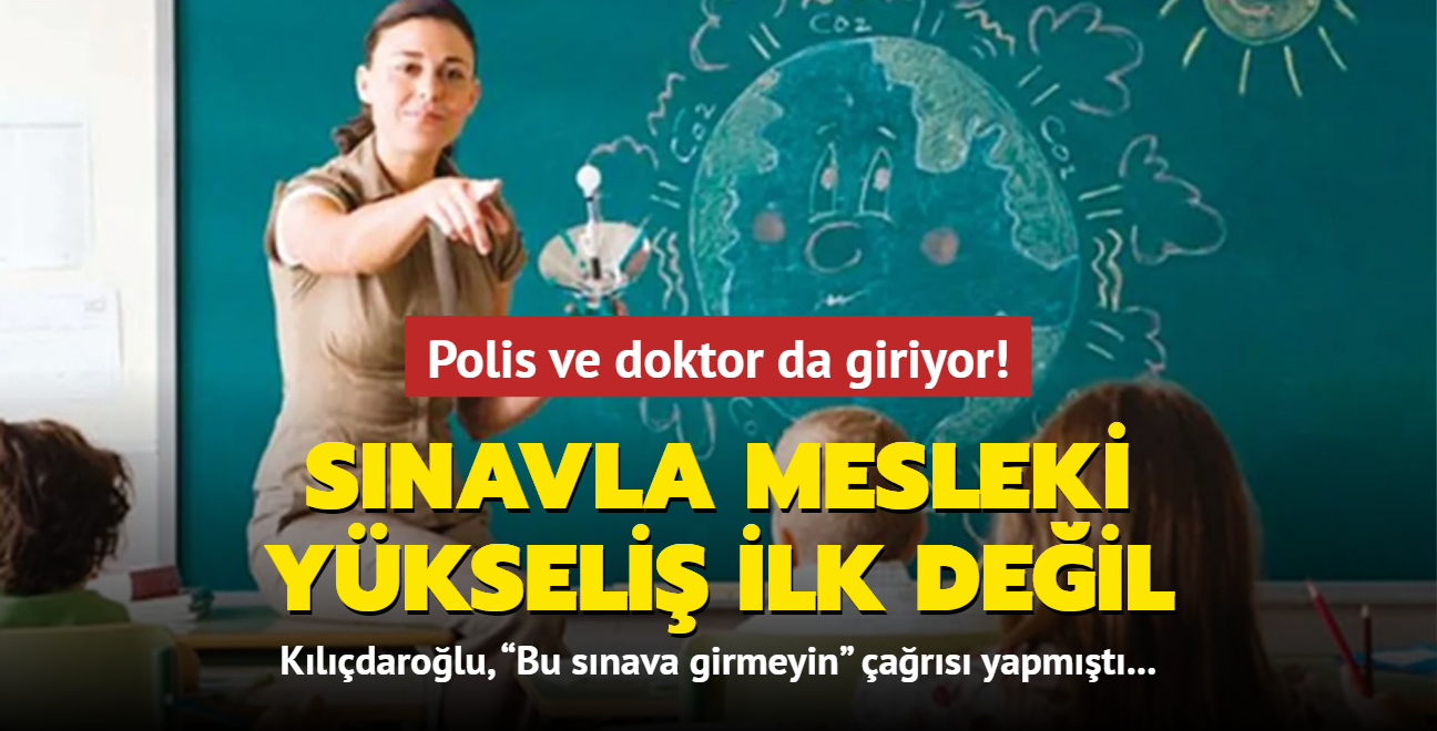 Polis ve doktor da giriyor! Snavla mesleki ykseli ilk deil