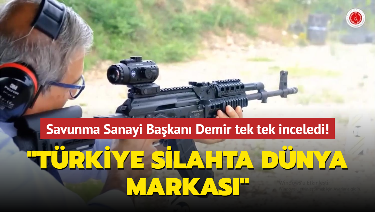 Savunma Sanayi Bakan Demir tek tek inceledi! "Trkiye silahta dnya markas"