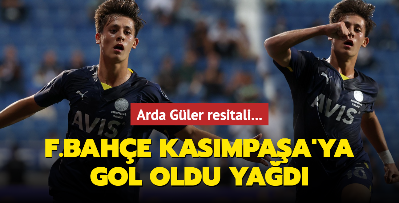 Fenerbahe gol oldu yad! Kanarya, Arda Gler'in resital sunduu mata Kasmpaa'y 6 golle devirdi