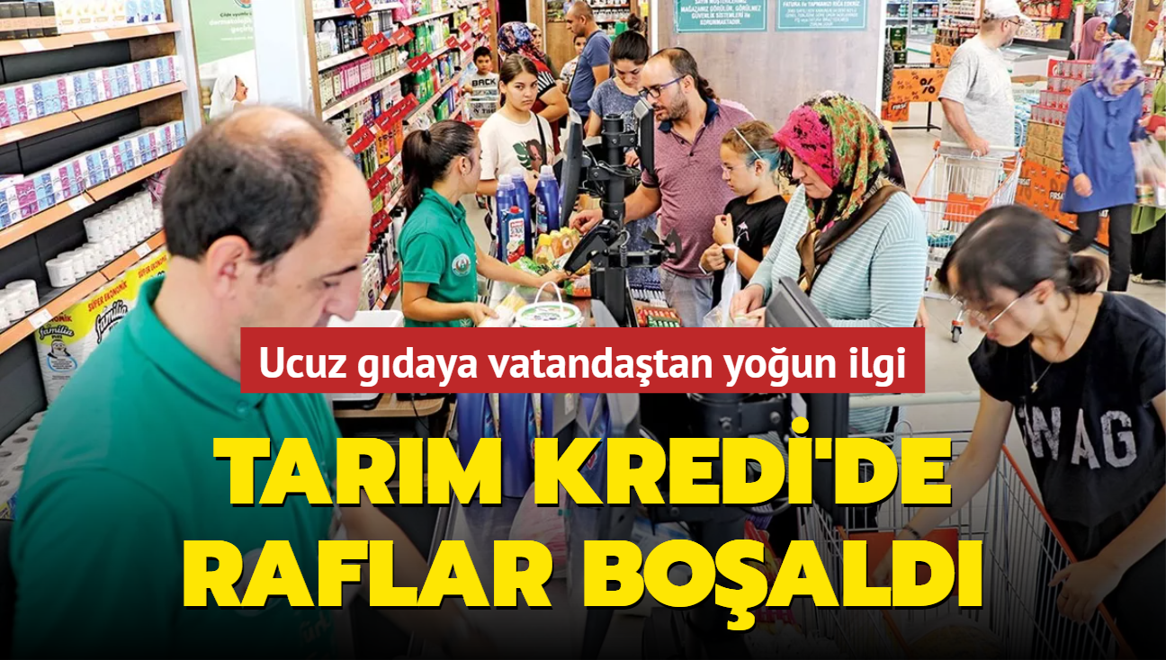 Tarm Kredi'de raflar boald 