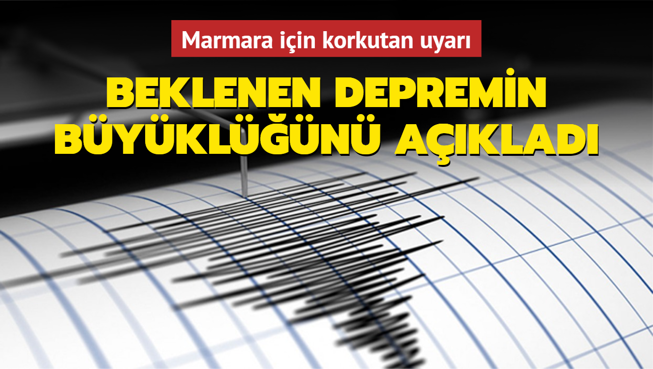 Korkutan uyar... Marmara'da bekledii depremin bykln aklad