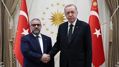 Başkan Erdoğan Libya Yüksek Devlet Konseyi Başkanı el-Mişri ile görüştü 