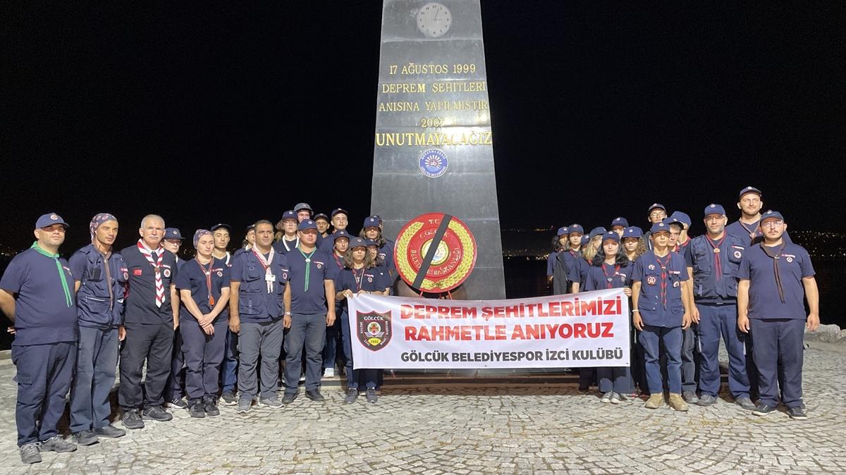 Marmara Depremi'nde hayatn kaybedenler Glck'te anld
