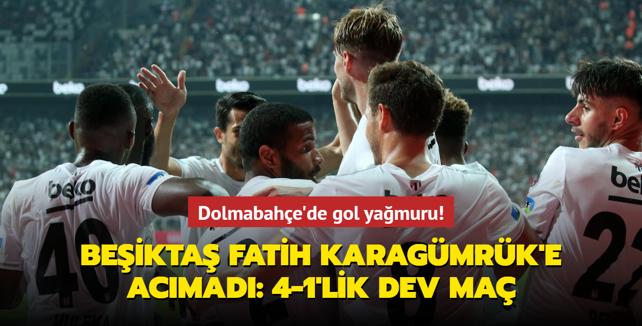 Dolmabahe'de gol yamuru! Beikta, Fatih Karagmrk'e acmad: 4-1'lik dev ma