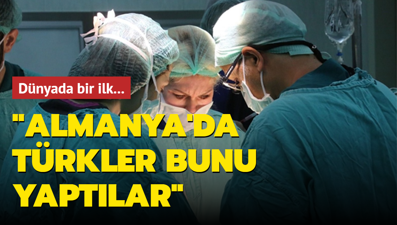 Dnyada bir ilk: Almanya'da Trkler bunu yaptlar