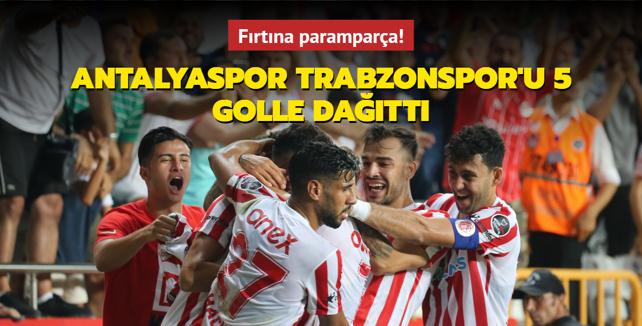 Frtna parampara! Antalyaspor, Trabzonspor'u 5 golle datt