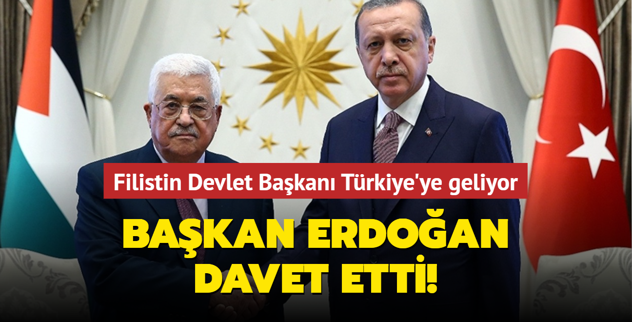 Bakan Erdoan davet etti! Filistin Devlet Bakan Trkiye'ye geliyor