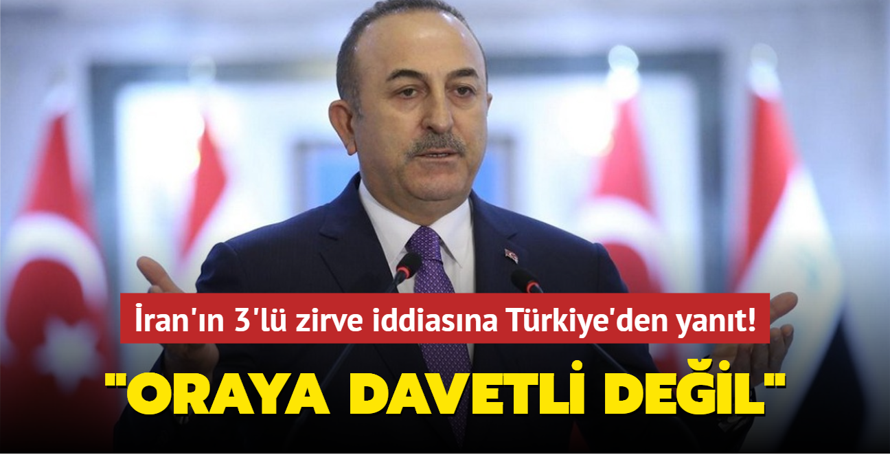 ran'n 3'l zirve iddiasna Trkiye'den yant! "Esed oraya davetli deil"