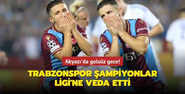 Akyaz'da golsz gece! Trabzonspor Kopenhag'a boyun edi: ampiyonlar Ligi'ne veda etti