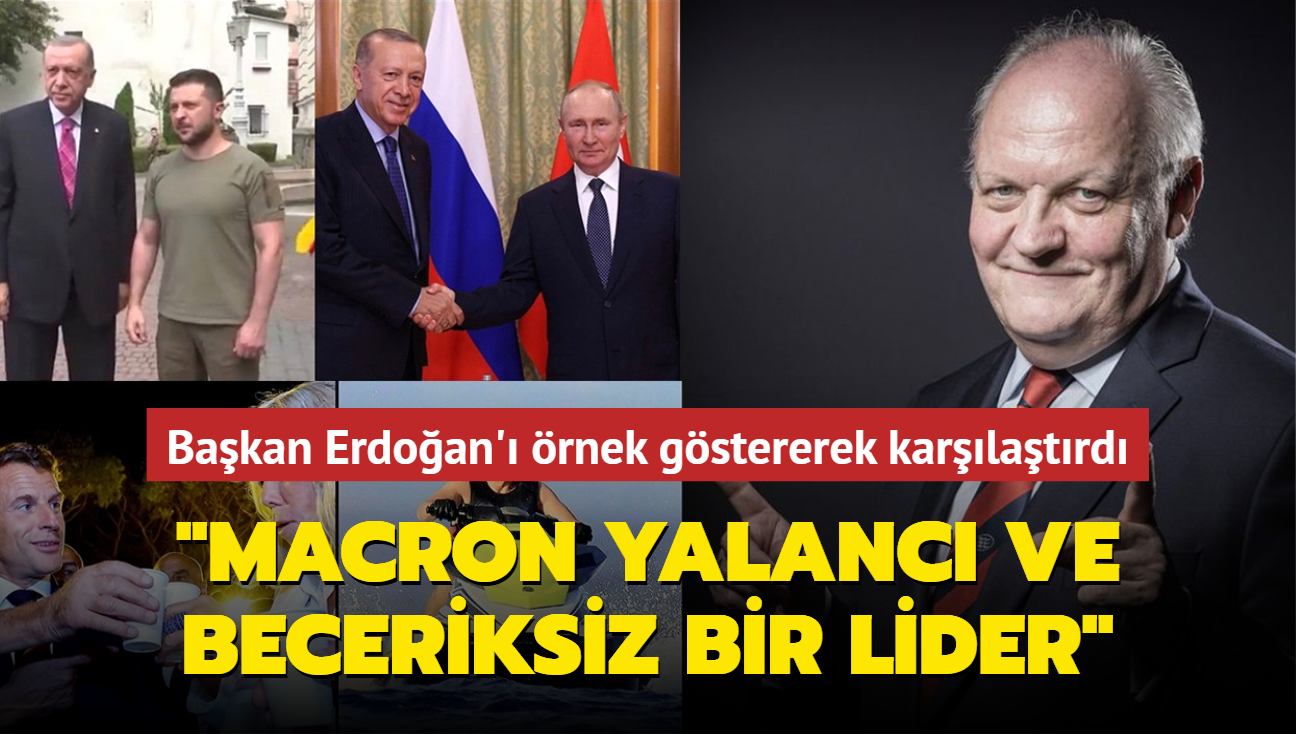 Bakan Erdoan' rnek gstererek karlatrd... "Macron yalanc ve beceriksiz bir lider"