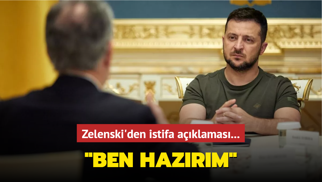 Son dakika haberi: Zelenski'den istifa aklamas... "Ben hazrm"