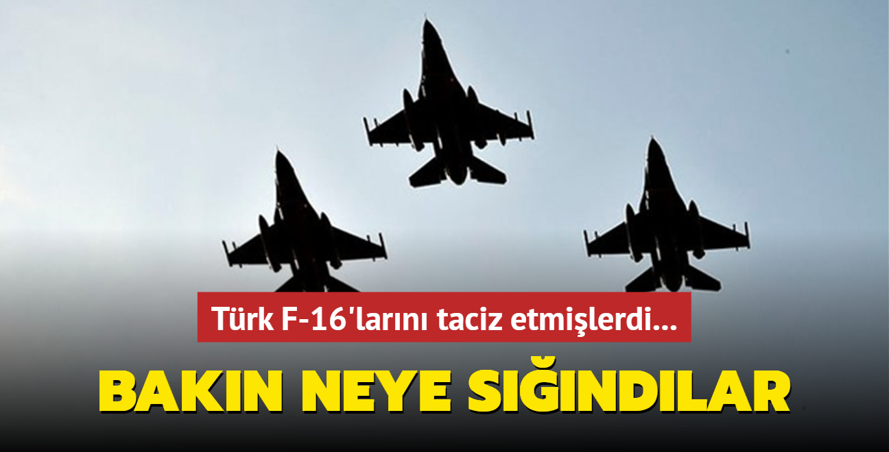 Trk F-16'larn taciz etmilerdi... Bakn neye sndlar