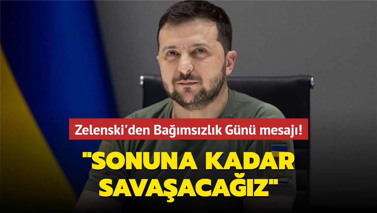 Zelenski'den Bamszlk Gn mesaj! "Sonuna kadar savaacaz"