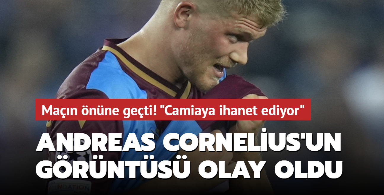 Andreas Cornelius'un grnts olay oldu! Man nne geti: Camiaya ihanet ediyor...