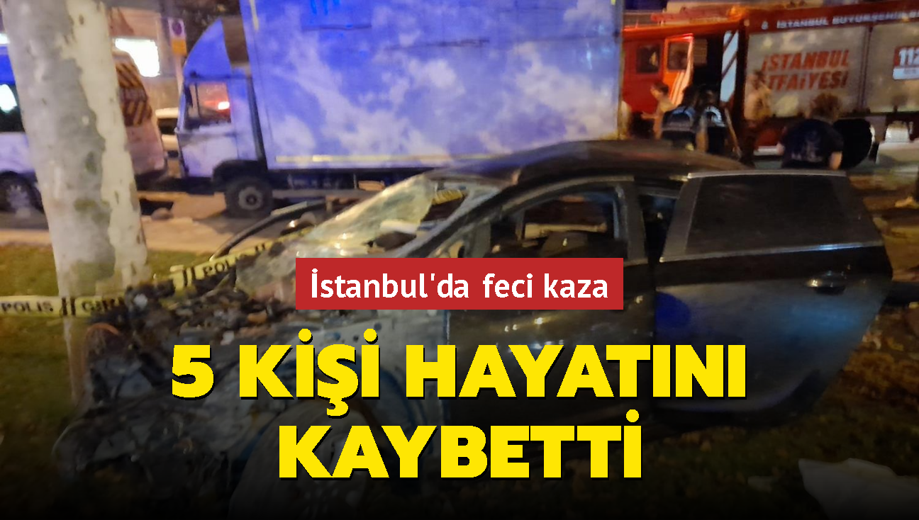 stanbul'da feci kaza: 5 kii hayatn kaybetti