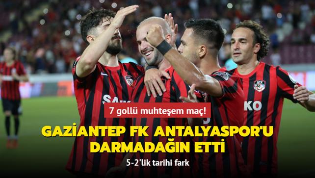 7 goll muhteem ma! Gaziantep FK Antalyaspor'u darmadan etti: 5-2'lik tarihi fark