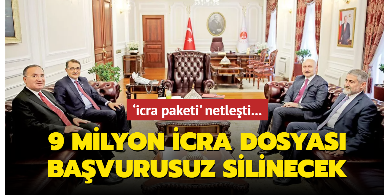 9 milyon icra dosyas bavurusuz silinecek