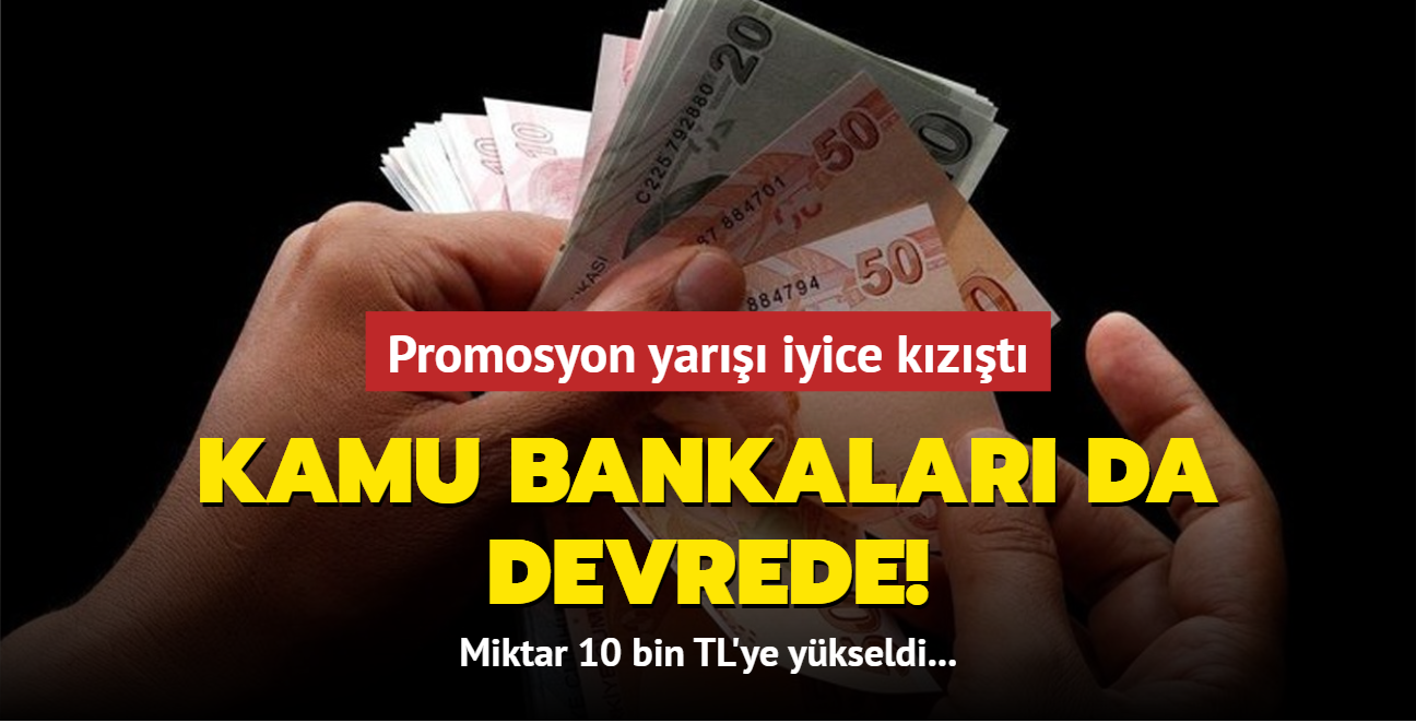 Emekli promosyonunda kamu bankalar devrede! Miktar 10 bin TL'ye ykseldi