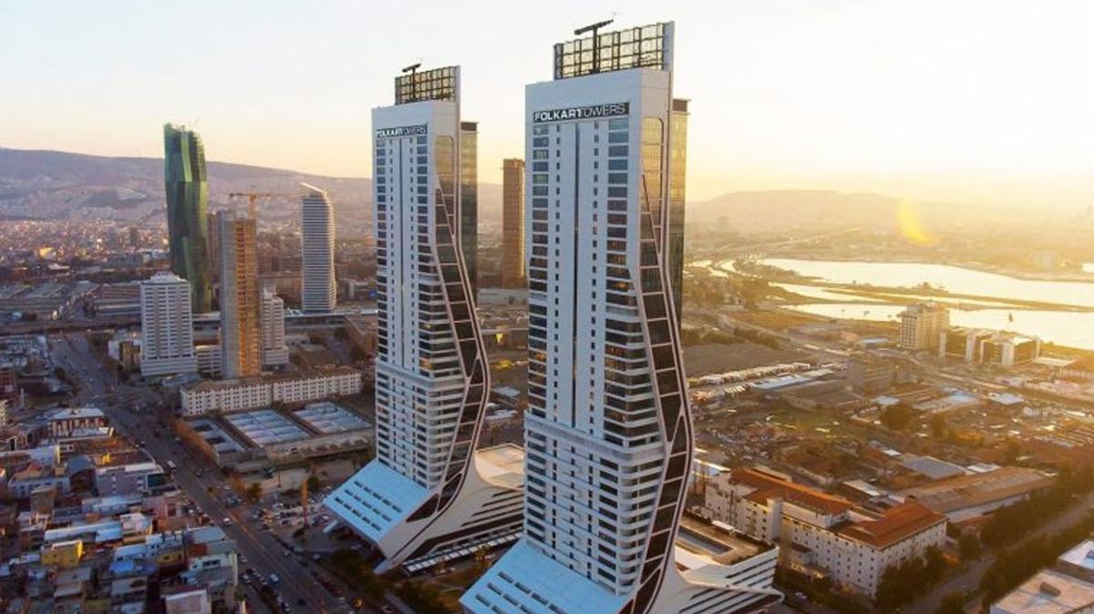 zmir Folkart Towers'da ofis sat yaplacak!