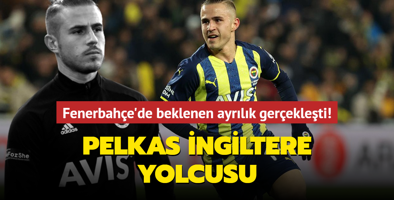 Fenerbahe'de beklenen ayrlk gerekleti! Dimitris Pelkas ngiltere yolcusu