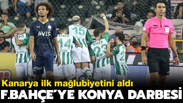 Fenerbahe ilk malubiyetini Konyaspor'dan ald