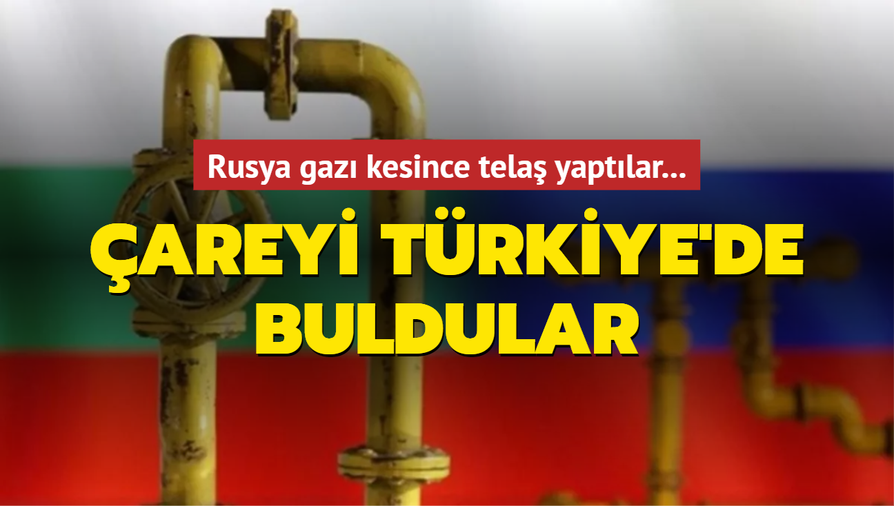 Rusya gaz kesince tela yaptlar... areyi Trkiye'de buldular