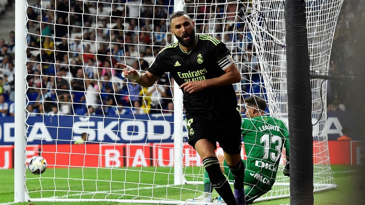 Karim Benzema Real Madrid'i yine srtnda tayor: 1-3