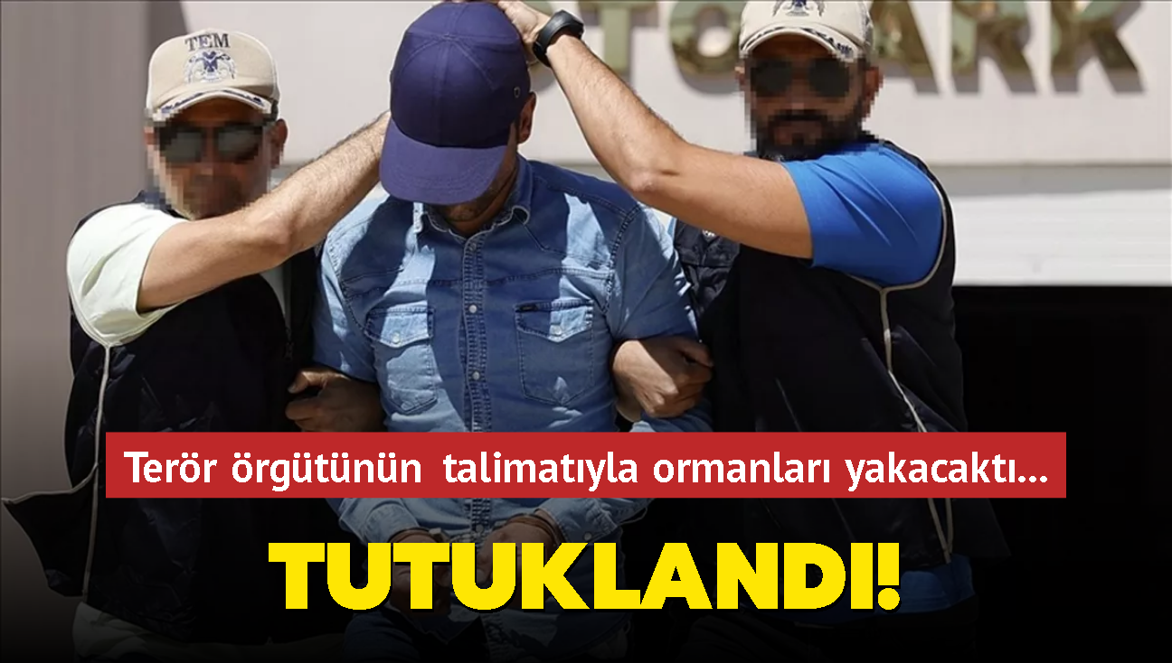 Terr rgtnn talimatyla ormanlar yakacakt... Tutukland