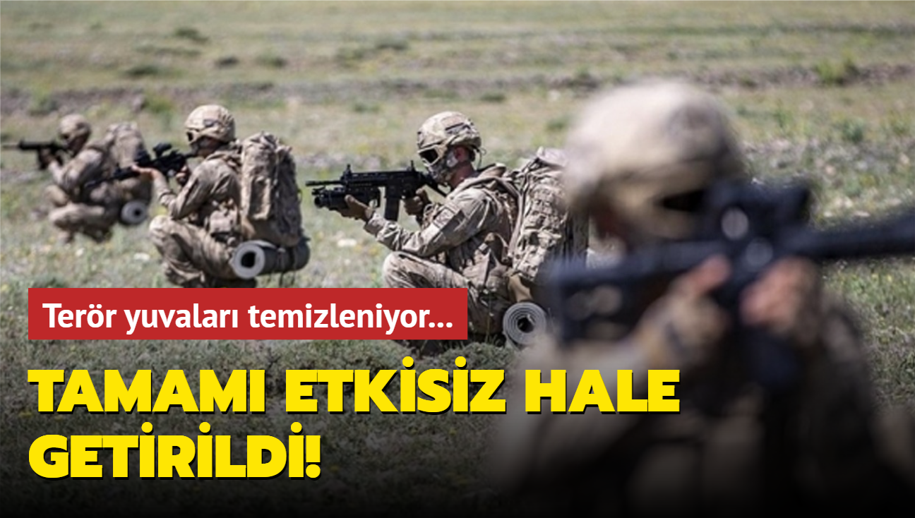 Terristleri bekleyen son... Tamam etkisiz hale getirildi