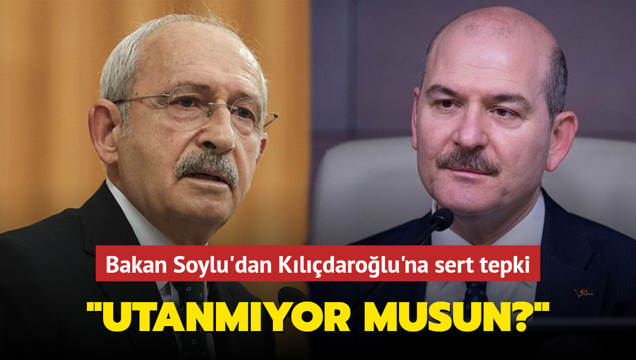 ileri Bakan Soylu'dan Kldarolu'na sert tepki: "Utanmyor musun""