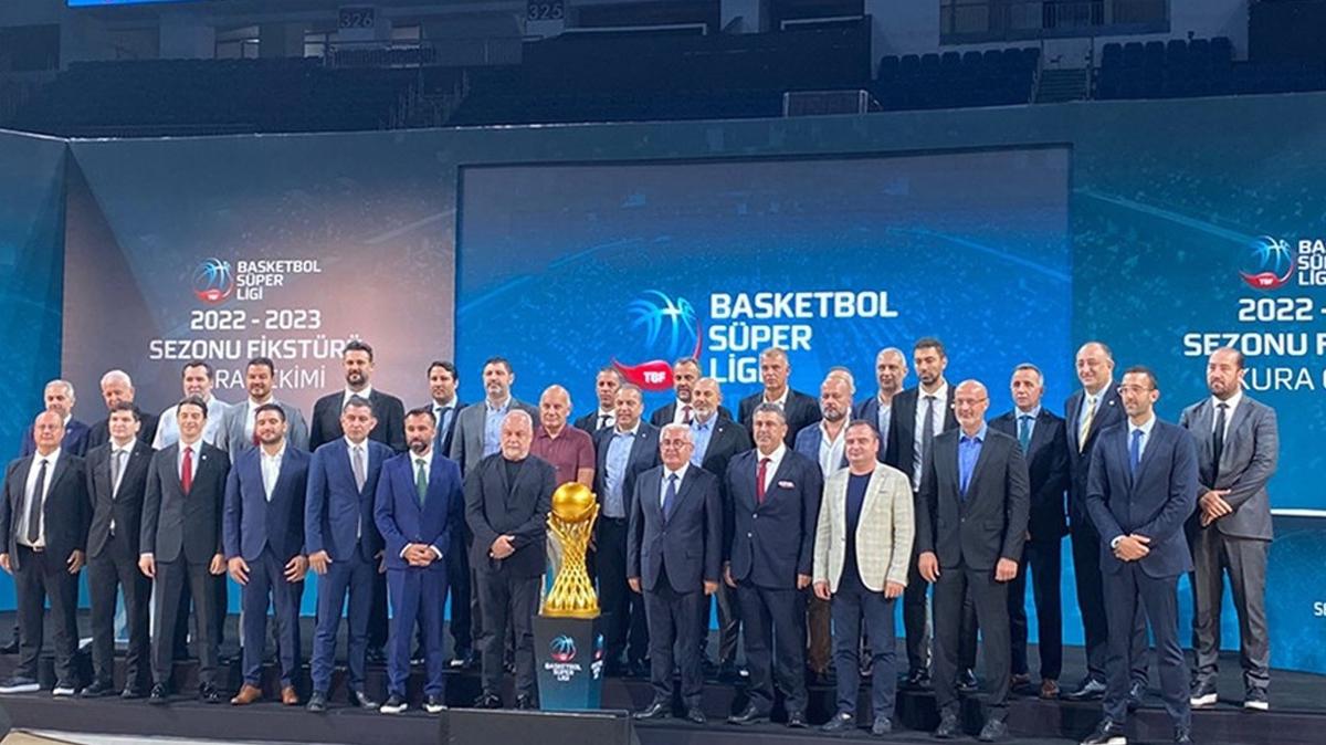 Basketbol Sper Ligi'nde fikstr belli oldu! lk hafta dev ma