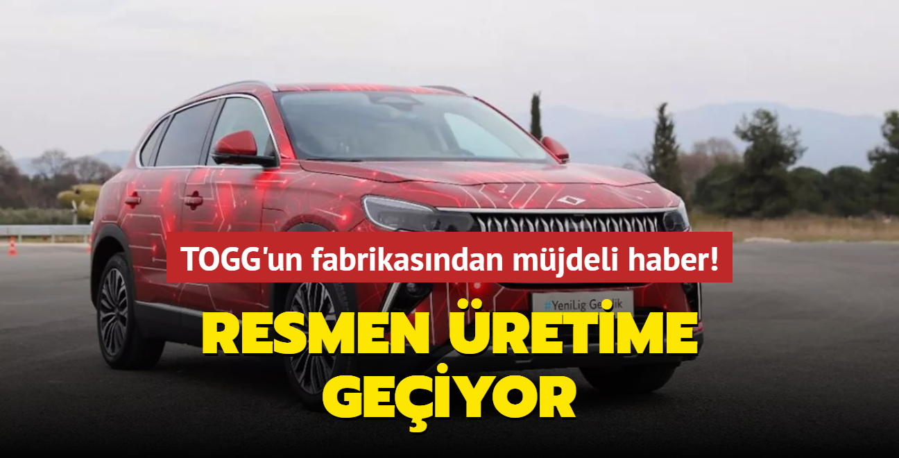 TOGG'un fabrikasndan mjdeli haber! Resmen retime geiyor