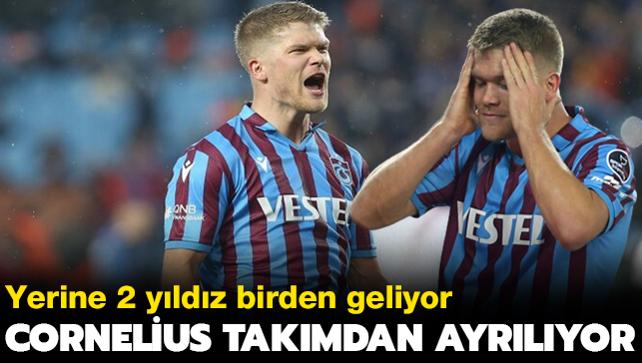 Trabzonspor'da Andreas Cornelius veda ediyor! Yerine yldz golc imza atyor