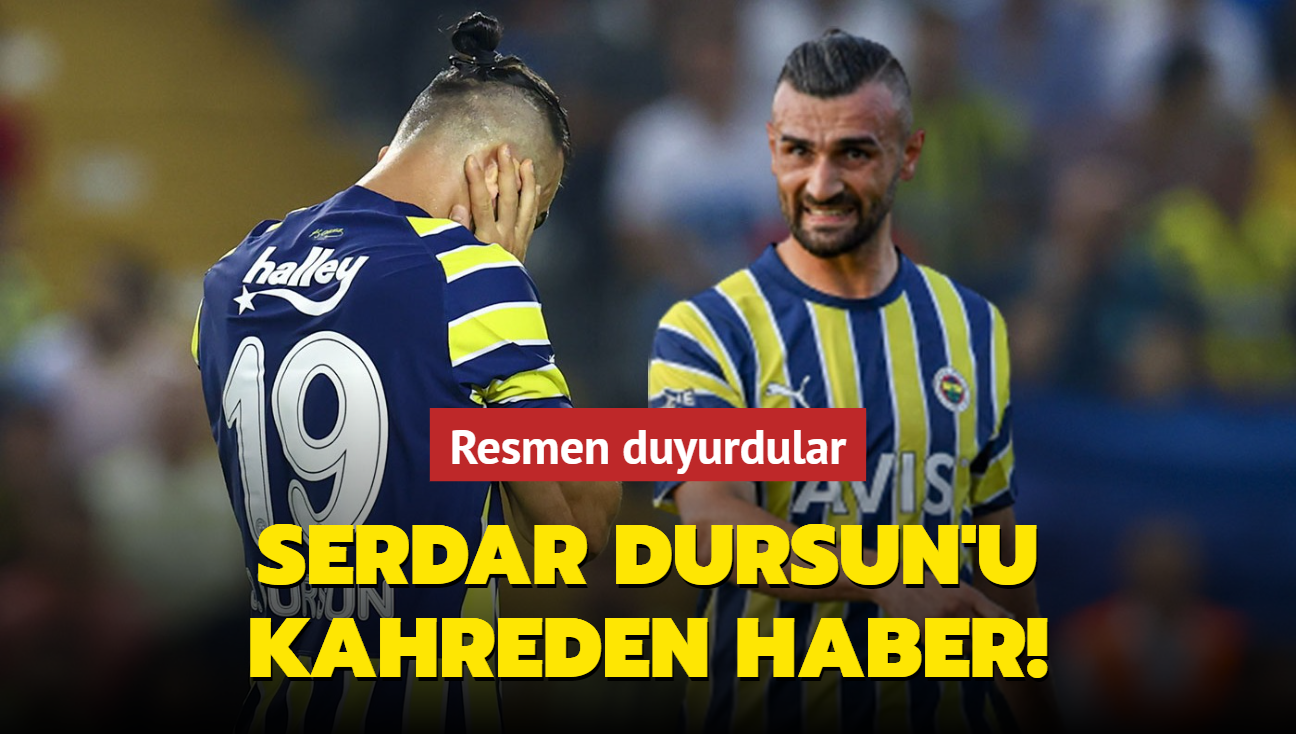 Serdar Dursun'u kahreden haber! Resmen duyurdular...