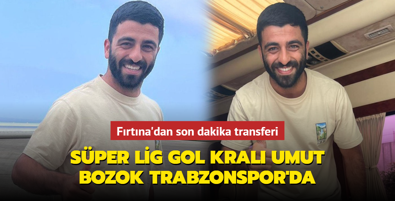 Sper Lig'in gol kral Trabzon'da! Umut Bozok Trabzonspor'a transfer oldu