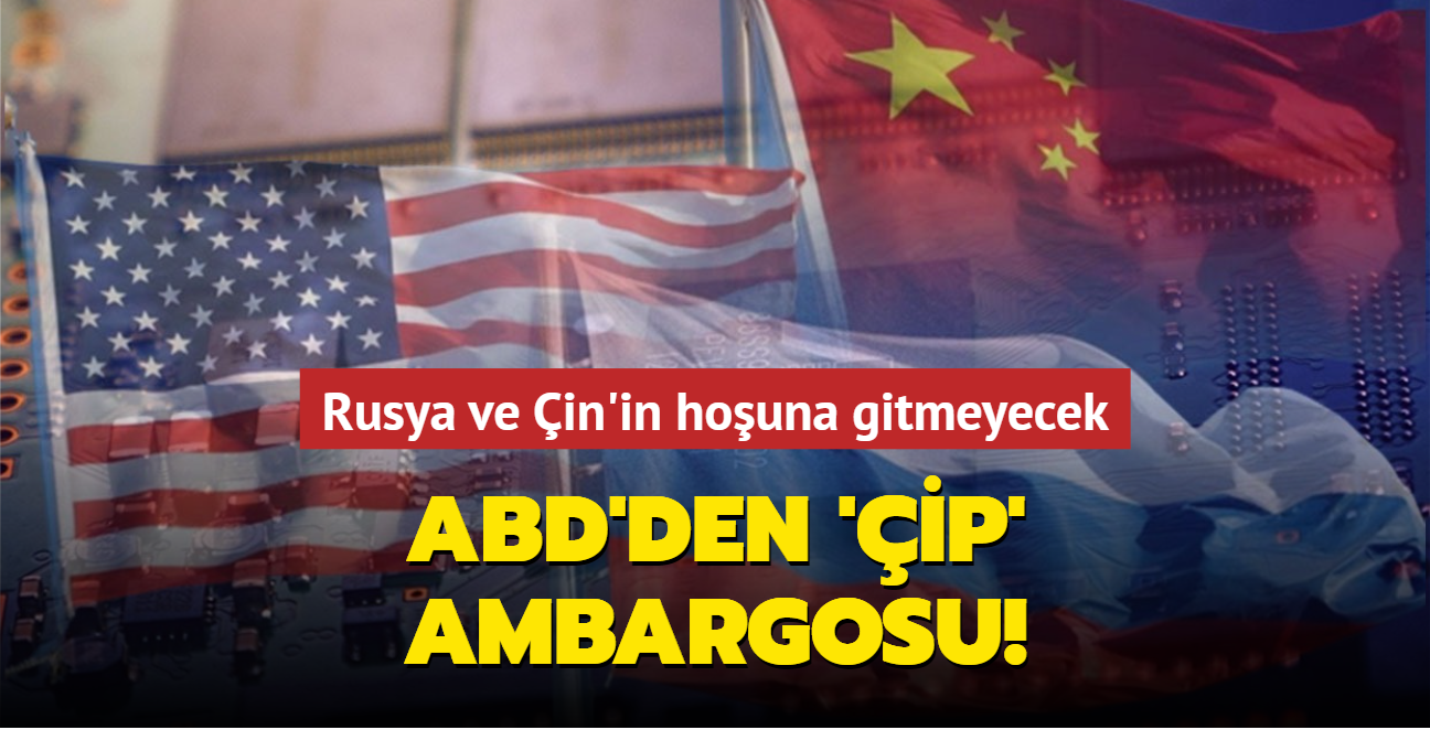 ABD'den 'ip' ambargosu... Rusya ve in'in houna gitmeyecek