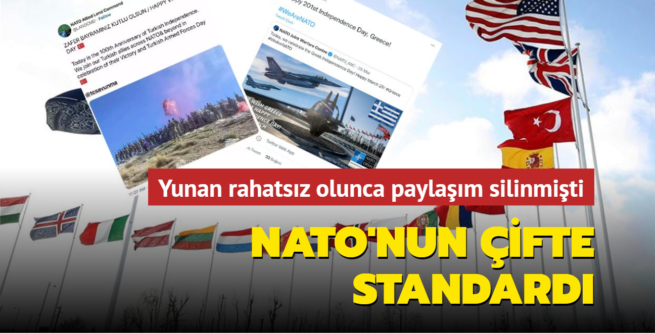 NATO'nun ifte standard... Yunan rahatsz olunca paylam silinmiti