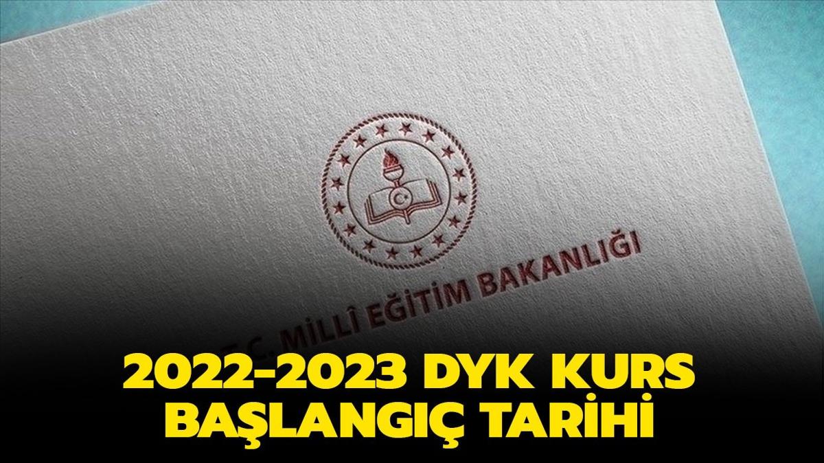 DYK kurs balang tarihi 2022-2023! DYK kurslar ne zaman balayacak"